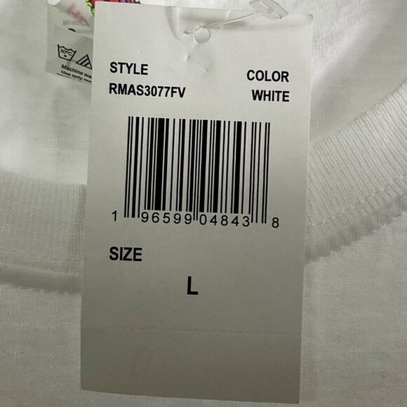 NWT Rick & Morty White Graphic T-Shirt Large Fruit Of The Loom HD Cotton - Picture 4 of 7